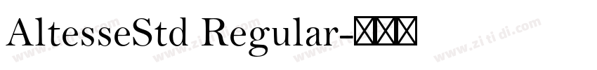 AltesseStd Regular字体转换